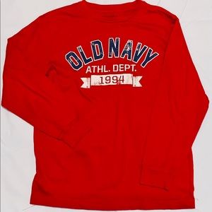 Boys Old Navy Branded Long Sleeve T-Shirt